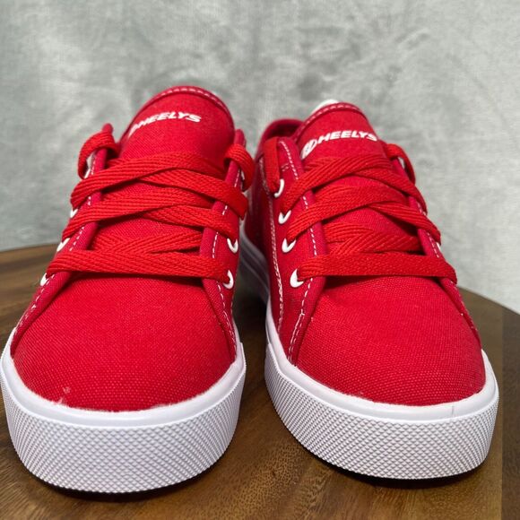 Heelys Skate Shoes Youth Size 4 Red White Canvas Lace Up Pro 20 HES10456 - Picture 2 of 13